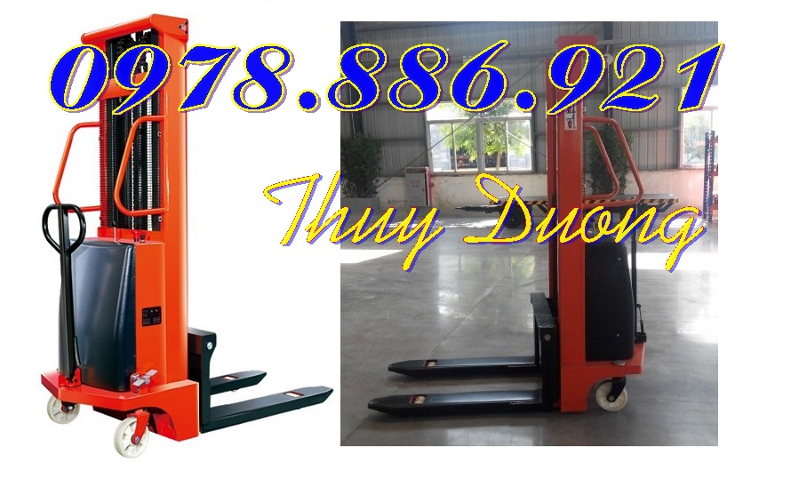 Xe nâng điện bán tự động 1.5 tấn nâng cao 3m hiệu Noveltek Đài Loan